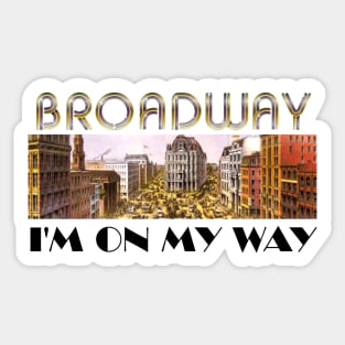 Broadway Star Sticker